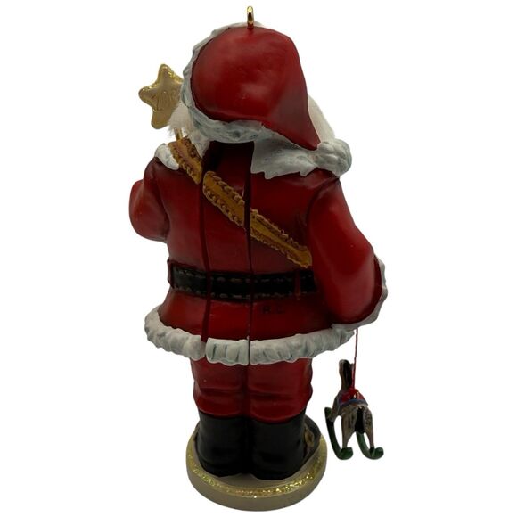 Vtg 2005 Hallmark Keepsake Santa Nutcracker Ornament Club Exclusive Gold Box 4" - Picture 11 of 16
